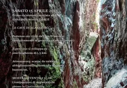 Sabato pomeriggio visita guidata alle cave dell'alabastro rosa